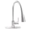 Novatto Dual Action Single Lever Pull-down Kitchen Faucet in Brushed Nickel NKF-H14BN-D - alternate 1